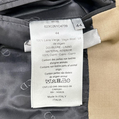 Dior HOMME ディオールオム 22aw 023c261c4739 テーラード ジャケット ダブルブレスト ピークドラペル 総裏 CDロゴ裏地 ジャケット