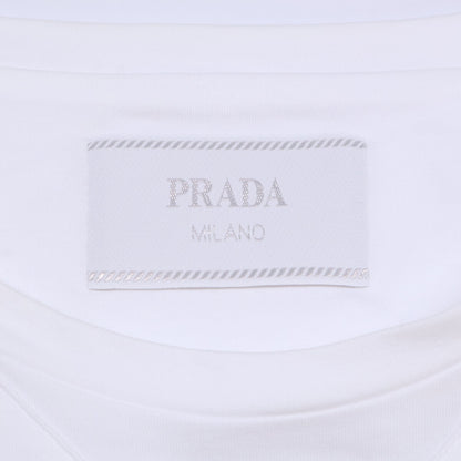 PRADA プラダ UJIN861 三角 トライアングルロゴプレート コットン クルーネック トップス