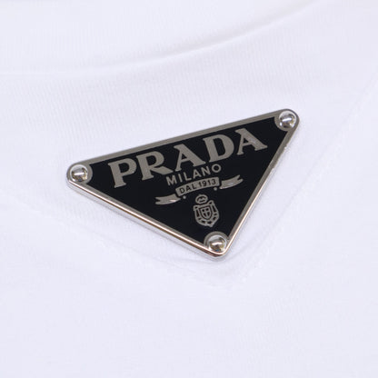 PRADA プラダ UJIN861 三角 トライアングルロゴプレート コットン クルーネック トップス