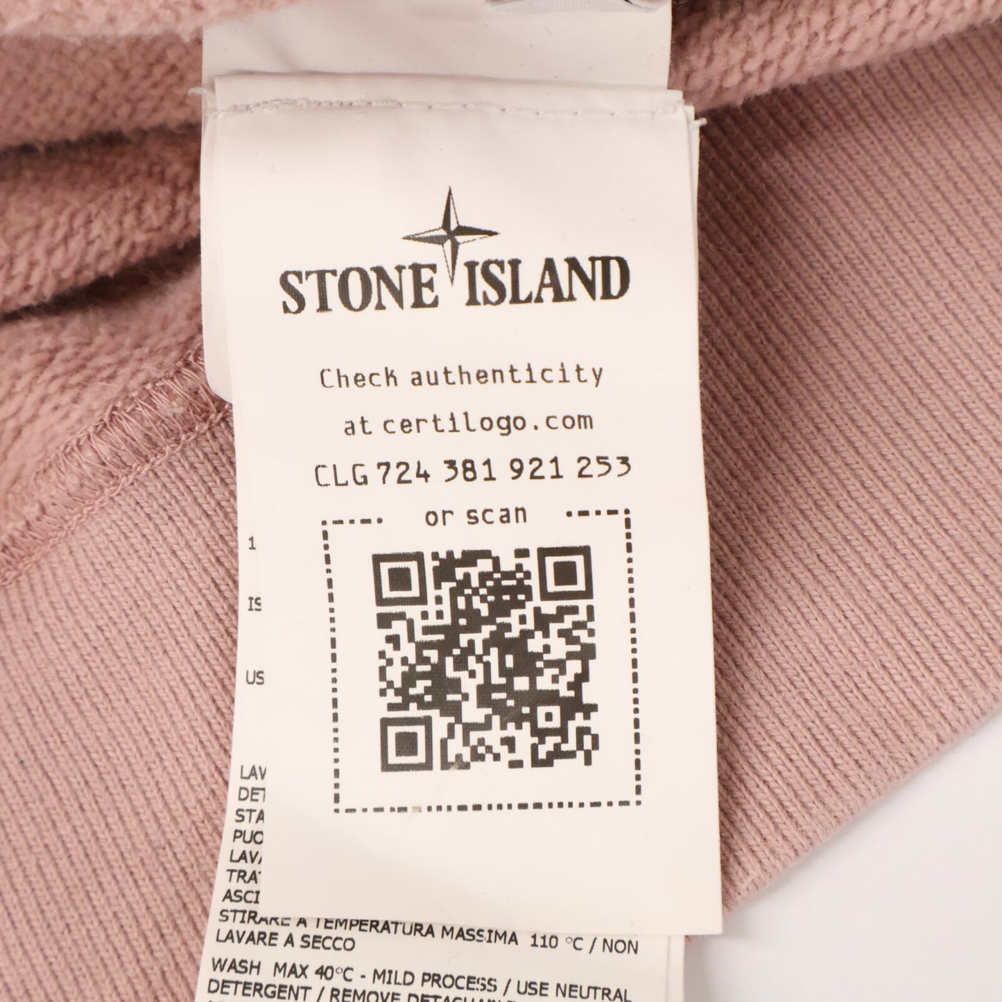 STONE ISLAND ストーンアイランド 771563020 BRUSHED COTTON CREW NECK SWEAT トップス