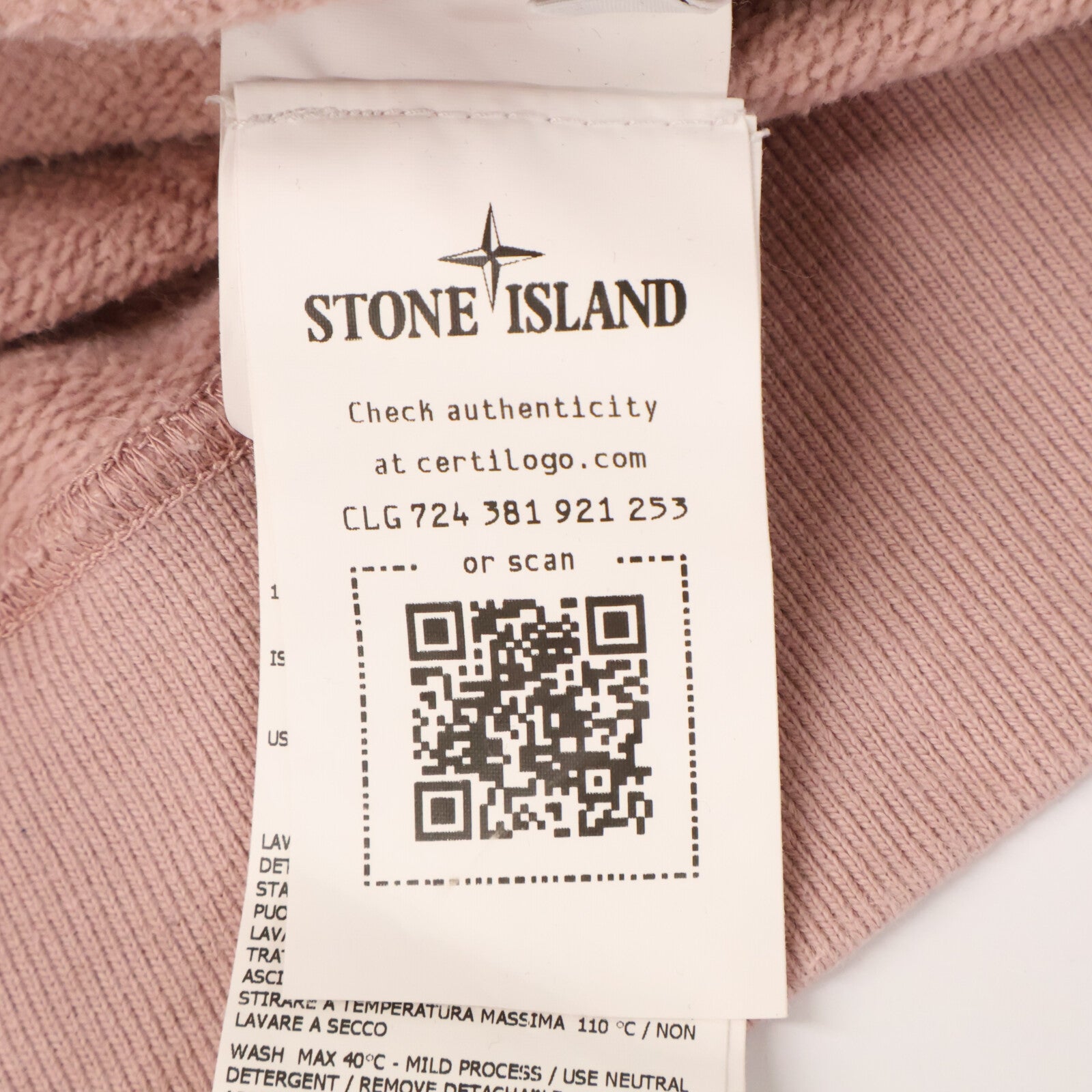 STONE ISLAND ストーンアイランド 771563020 BRUSHED COTTON CREW NECK SWEAT トップス