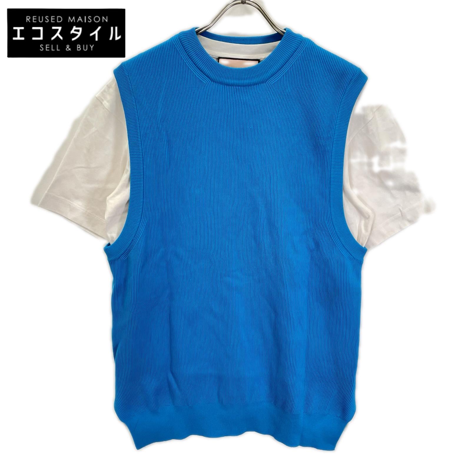 Plan C プランシー THCMD02JH0FNC01 コットン ニット 切替トップス トップス