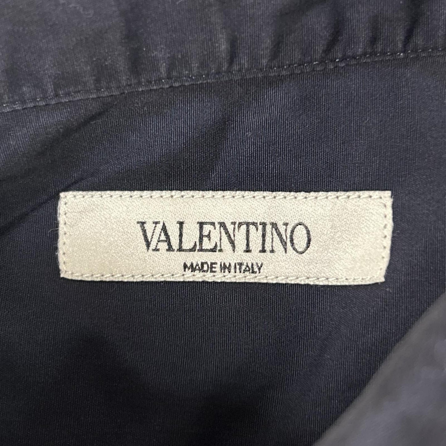 S.VALENTINO バレンチノ ネイビー 長袖シャツ トップス