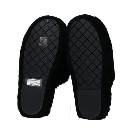 CHANEL シャネル 美品 G45984 24B シアリングラムスキン ファースリッパ ルームシューズ シューズ