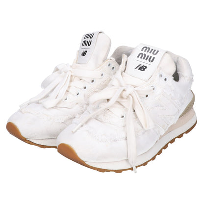 MIUMIU ミュウミュウ x NEW BALANCE 574 Denim Colonial デニムローカットスニーカー シューズ