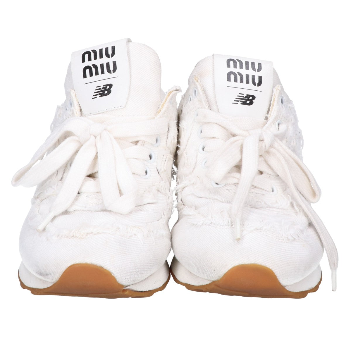 MIUMIU ミュウミュウ x NEW BALANCE 574 Denim Colonial デニムローカットスニーカー シューズ