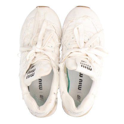 MIUMIU ミュウミュウ x NEW BALANCE 574 Denim Colonial デニムローカットスニーカー シューズ