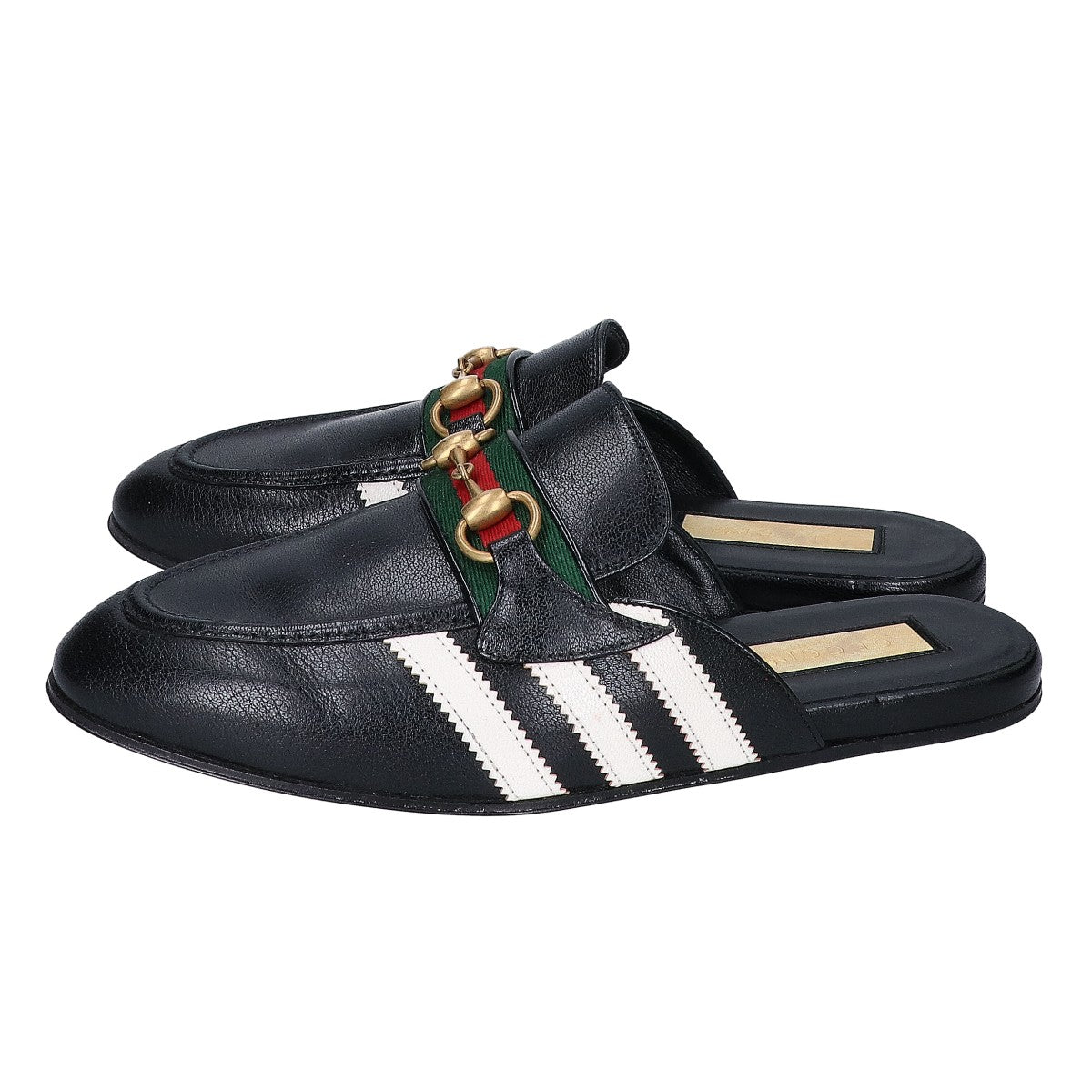 GUCCI グッチ ｘadidas アディダス ホースビット/スリーライン レザー サンダル シューズ