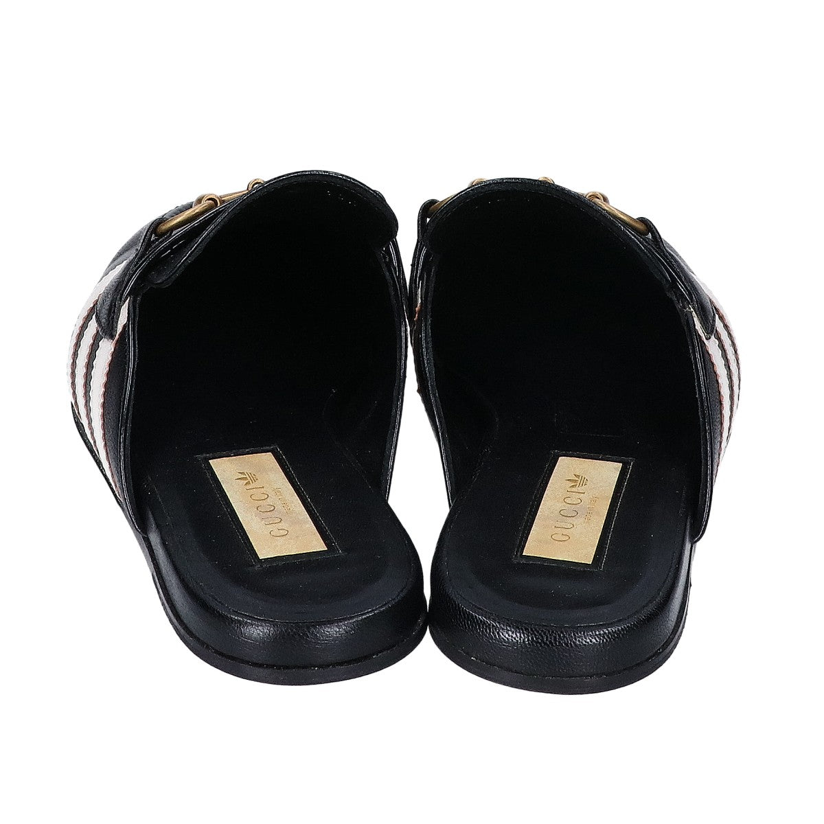 GUCCI グッチ ｘadidas アディダス ホースビット/スリーライン レザー サンダル シューズ