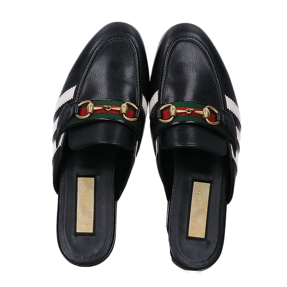 GUCCI グッチ ｘadidas アディダス ホースビット/スリーライン レザー サンダル シューズ