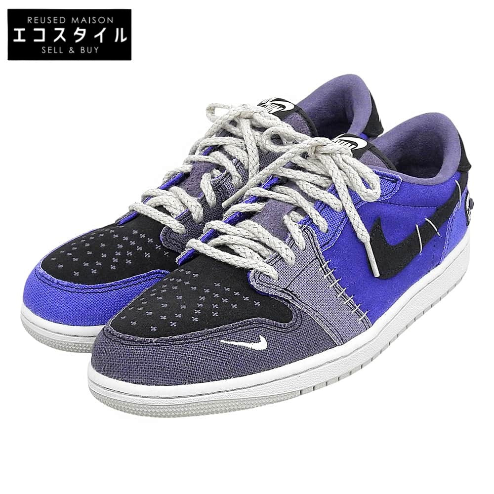 NIKE ナイキ 新品同様 Zion エアジョーダン1 Low OG シューズ メンズ パープル 26.5cm IH2309-500 シューズ
