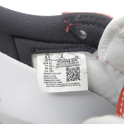 NIKE ナイキ 新品同様 シカゴ エアジョーダン1 RETRO LOW OG スニーカー シューズ メンズ ホワイト×レッド 26.5cm HQ6998-600 シューズ