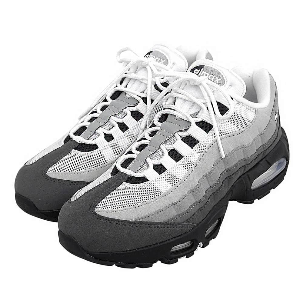 NIKE ナイキ 新品同様 Big Bubble エアマックス95 OG シューズ メンズ グレー×ホワイト 26.5cm HM4740-007 シューズ