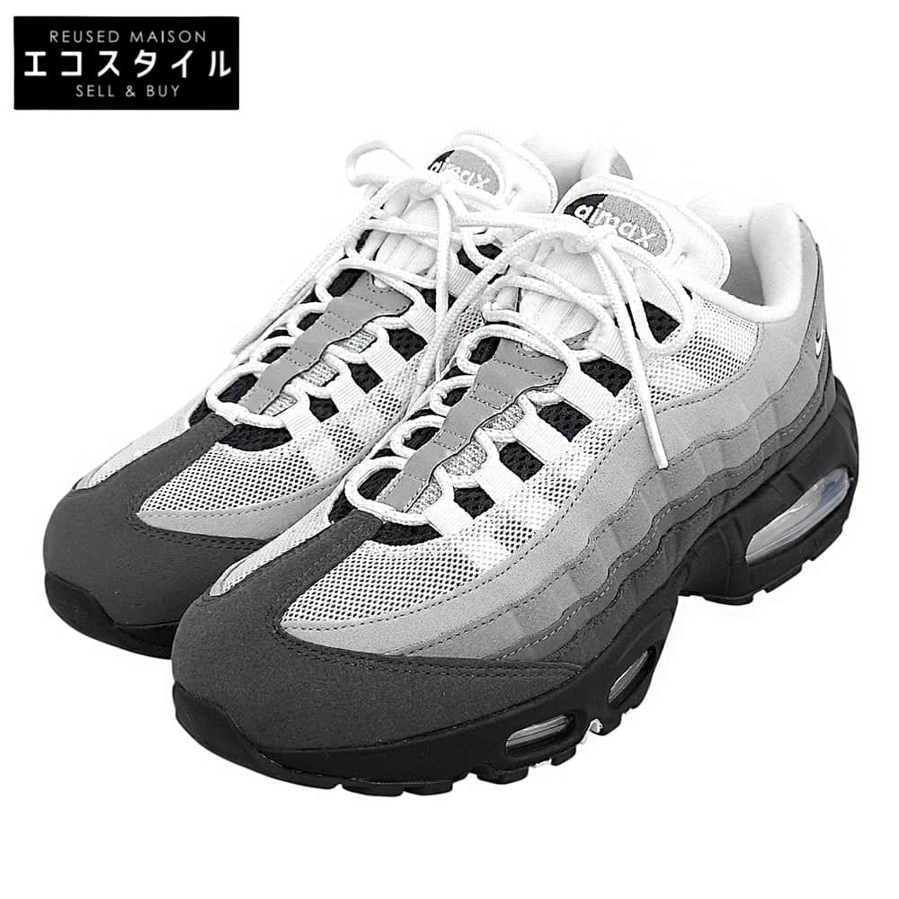 NIKE ナイキ 新品同様 Big Bubble エアマックス95 OG シューズ メンズ グレー×ホワイト 26.5cm HM4740-007 シューズ