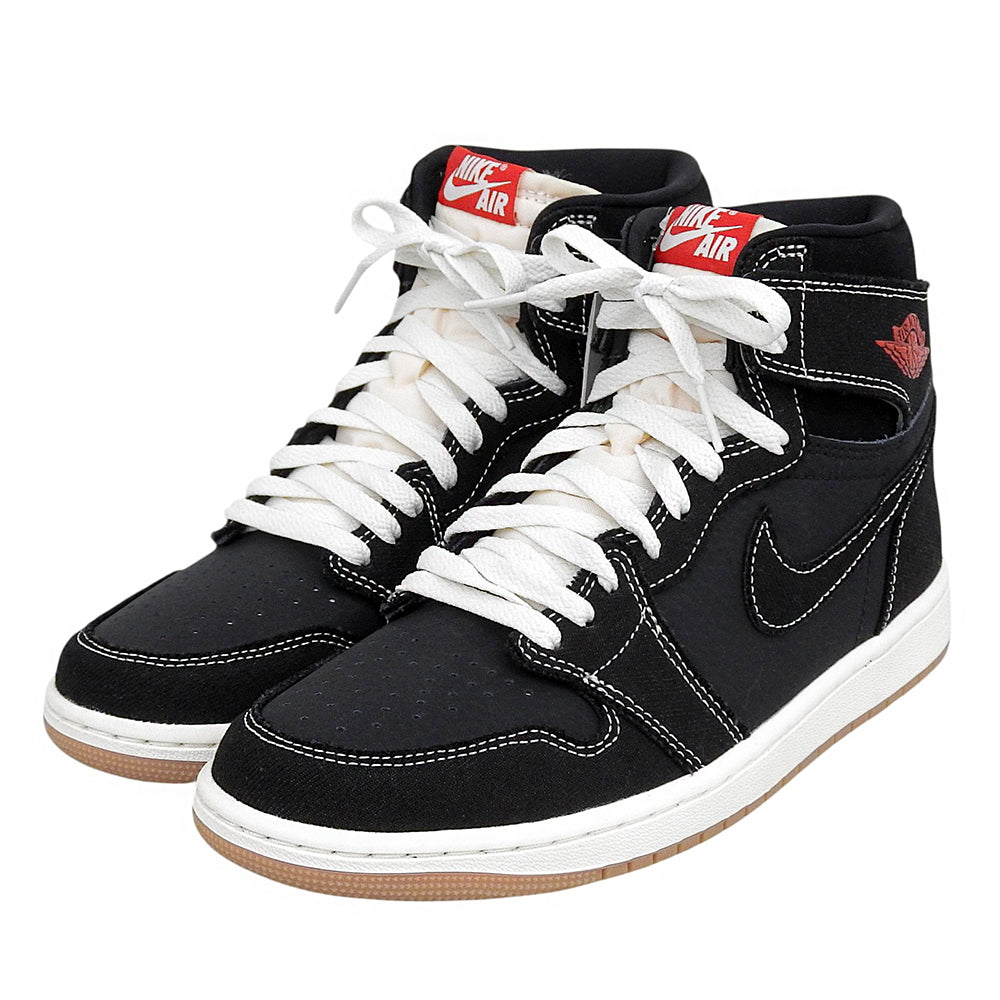 NIKE ナイキ 新品同様 エアジョーダン1 レトロ HIGH OG ハイカットスニーカー シューズ メンズ ブラック 26.5cm II9811-001 シューズ
