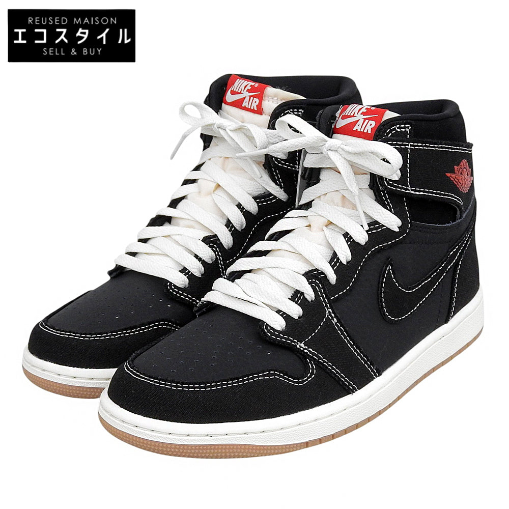 NIKE ナイキ 新品同様 エアジョーダン1 レトロ HIGH OG ハイカットスニーカー シューズ メンズ ブラック 26.5cm II9811-001 シューズ