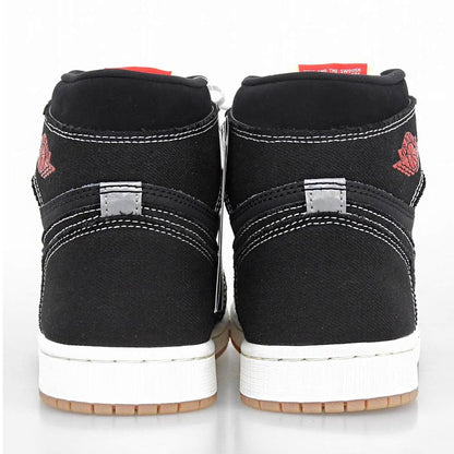 NIKE ナイキ 新品同様 エアジョーダン1 レトロ HIGH OG ハイカットスニーカー シューズ メンズ ブラック 26.5cm II9811-001 シューズ