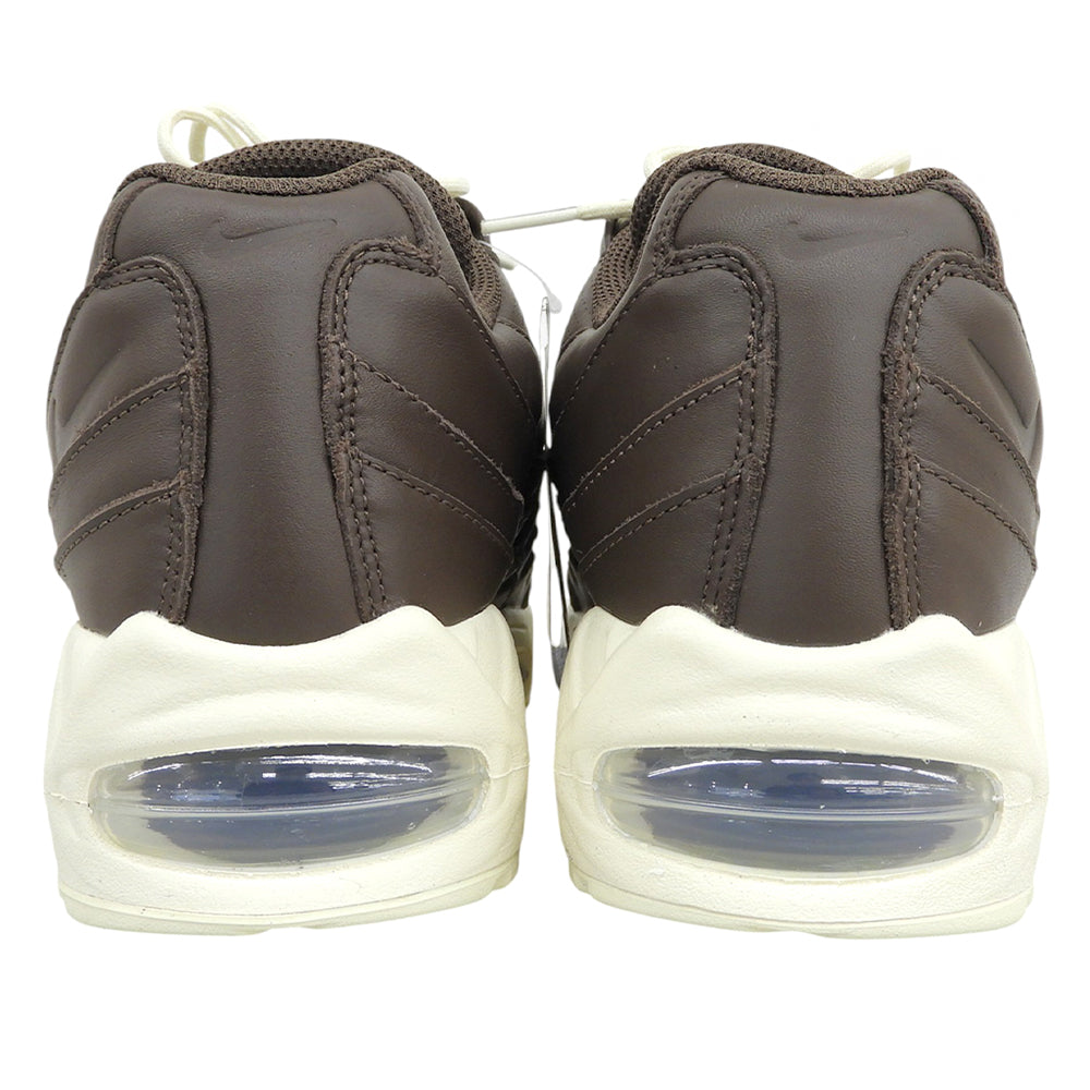 NIKE ナイキ 美品 Big Bubble エアマックス95 レザー スニーカー シューズ メンズ ブラウン 27cm IM0696-200 シューズ