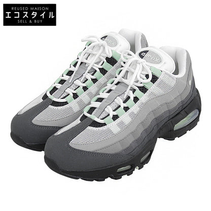 NIKE ナイキ 新品同様 Big Bubble エアマックス95 シューズ メンズ ホワイト×グリーン 27.0cm HJ5996-005 シューズ