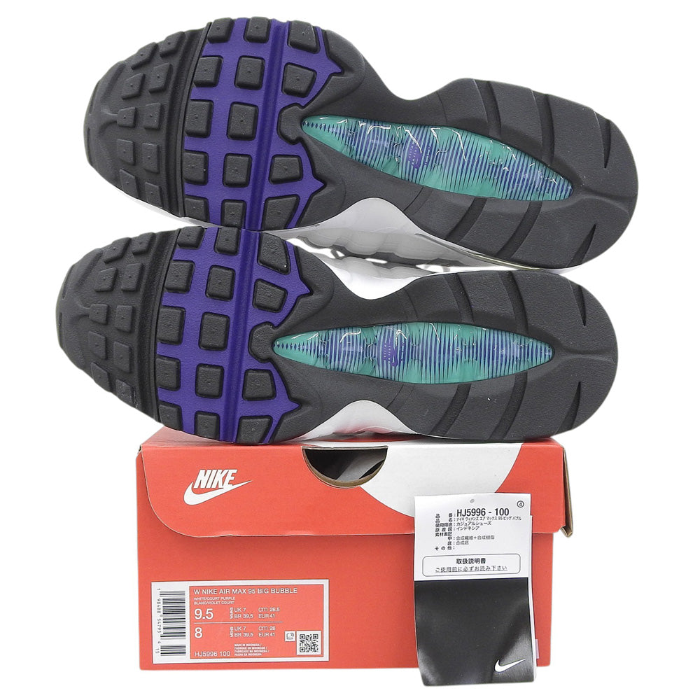 NIKE ナイキ 新品同様 Big Bubble エアマックス95 シューズ メンズ パープル 26.5cm HJ5996-100 シューズ