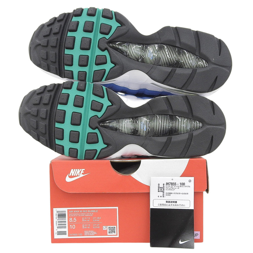 NIKE ナイキ 新品同様 Big Bubble エアマックス95 シューズ メンズ ブルー 26.5cm IH7855-100 シューズ