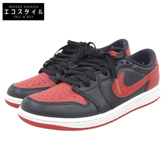 NIKE ナイキ 新品同様 エアジョーダン1 レトロ Low OG シューズ メンズ ブラック×レッド 26.5cm IW6276ー001 シューズ
