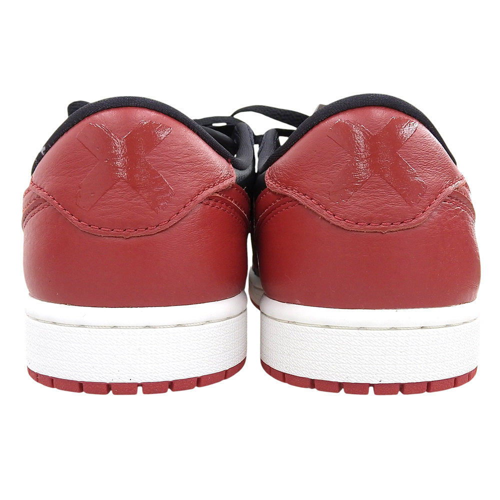 NIKE ナイキ 新品同様 エアジョーダン1 レトロ Low OG シューズ メンズ ブラック×レッド 26.5cm IW6276ー001 シューズ
