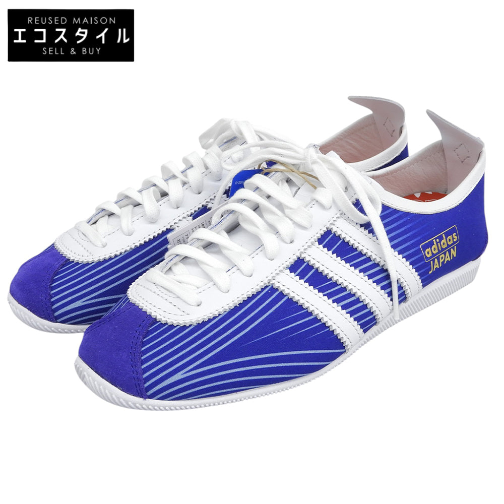 adidas アディダス 新品同様 JAPAN JFA HOME ローカット スニーカー シューズ メンズ ブルー 26.5cm KI8566 シューズ