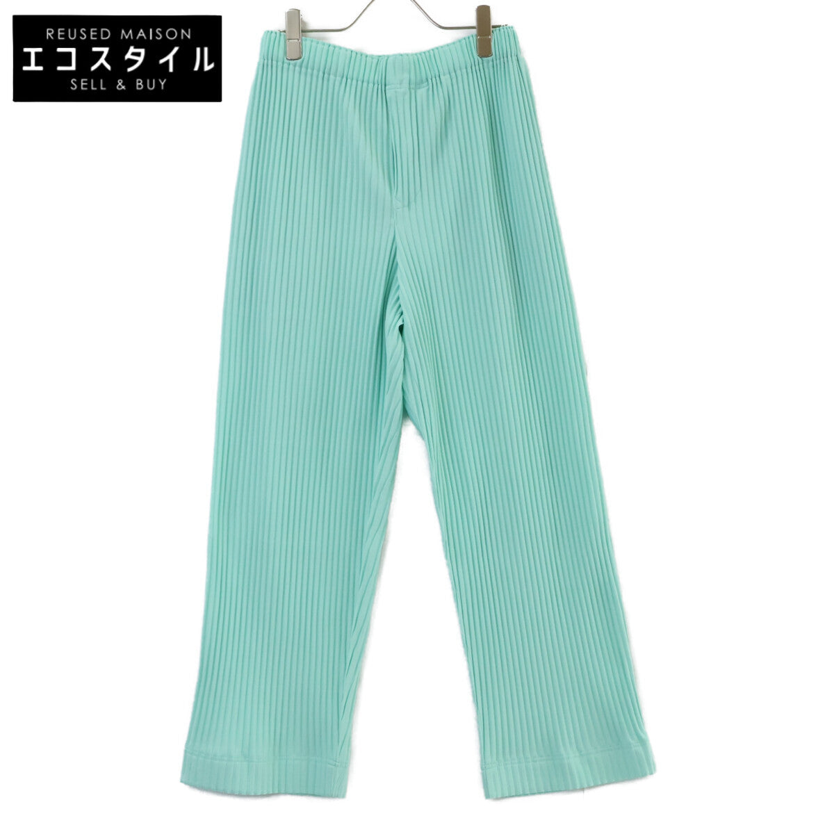 HOMME PLISSE ISSEY MIYAKE オムプリッセ イッセイミヤケ HP41JF104 ブルー プリーツワイドパンツ ボトムス