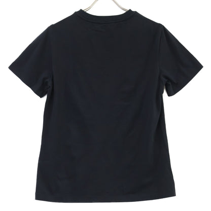 SalvatoreFerragamo サルバトーレフェラガモ ブラック シルク切替 ガンチーニ Tシャツ トップス