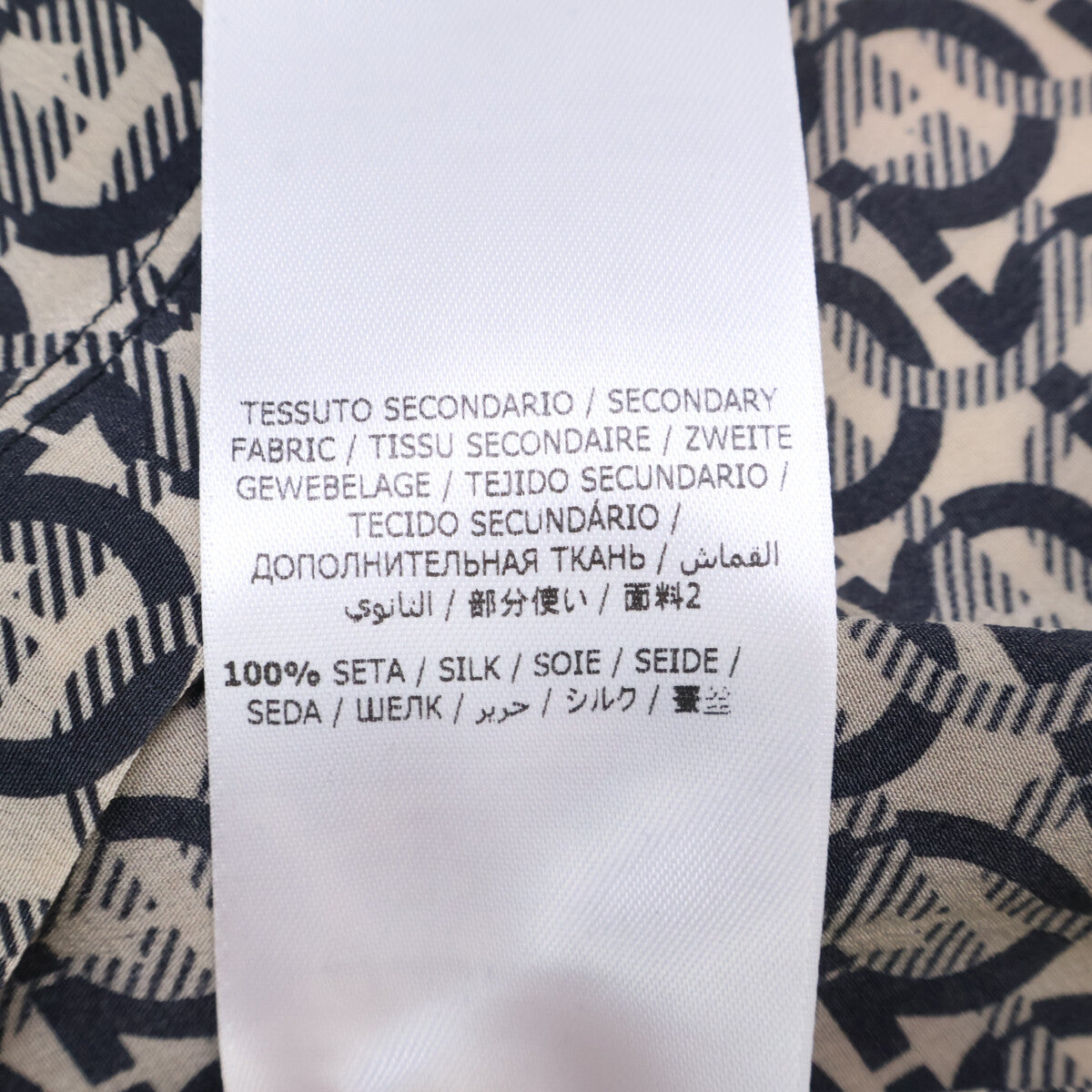 SalvatoreFerragamo サルバトーレフェラガモ ブラック シルク切替 ガンチーニ Tシャツ トップス