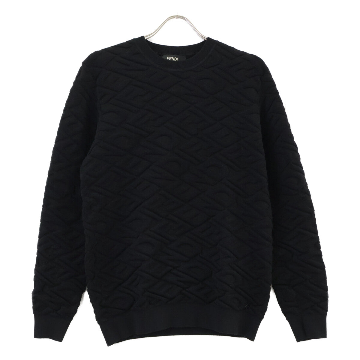FENDI フェンディ FZX061 AL3M FF柄 ニット ブラック トップス