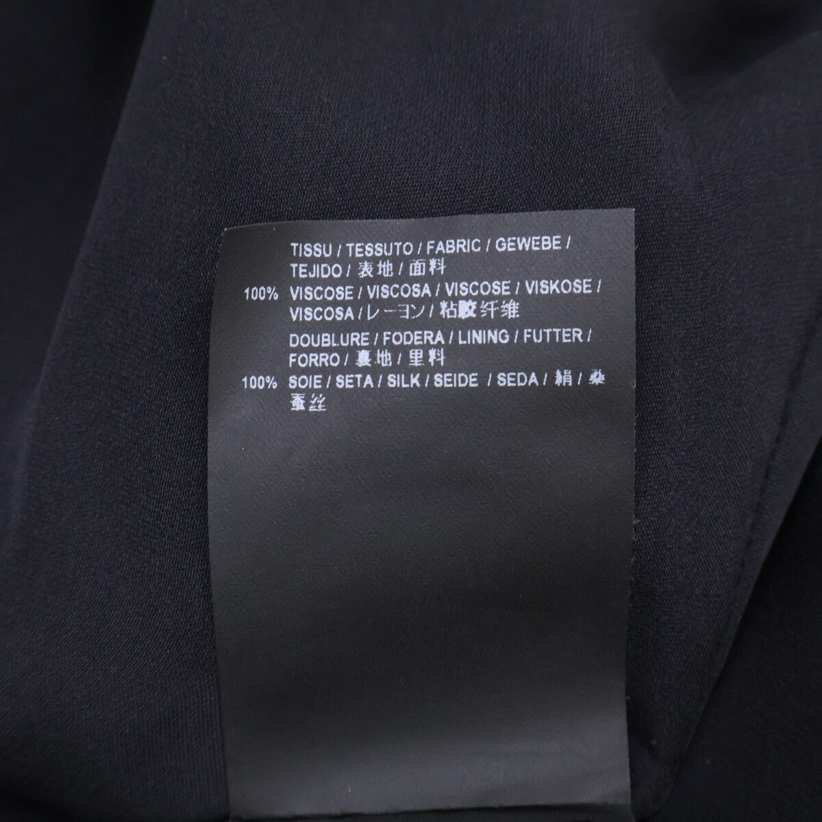 SAINT LAURENT PARIS サンローランパリ 422940 ブラック レーヨン 裏地シルク 半袖ワンピース ワンピース