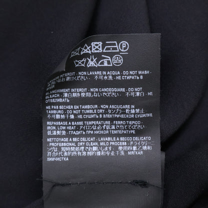 SAINT LAURENT PARIS サンローランパリ 422940 ブラック レーヨン 裏地シルク 半袖ワンピース ワンピース