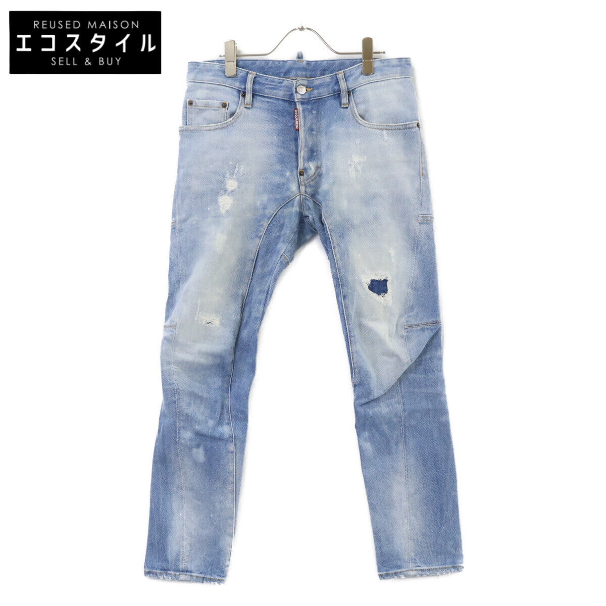 DSQUARED2 ディースクエアード S74LB0734 TIDY BIKER JEAN インディゴ デニム ボトムス