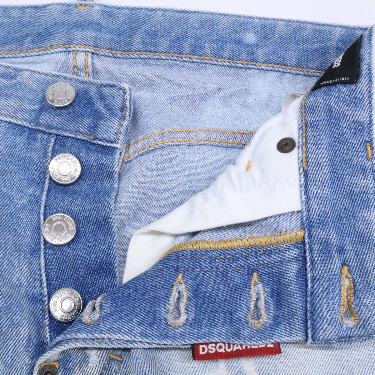 DSQUARED2 ディースクエアード S74LB0734 TIDY BIKER JEAN インディゴ デニム ボトムス