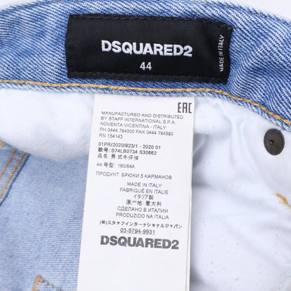 DSQUARED2 ディースクエアード S74LB0734 TIDY BIKER JEAN インディゴ デニム ボトムス