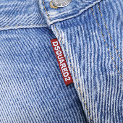 DSQUARED2 ディースクエアード S74LB0734 TIDY BIKER JEAN インディゴ デニム ボトムス