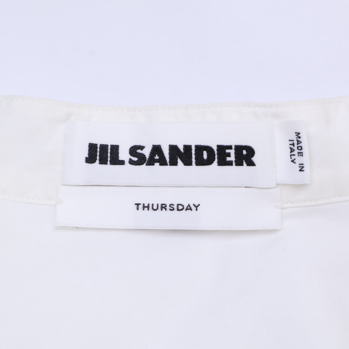 JILSANDER ジルサンダー THURSDAY 7デイズシャツ バンドカラー ホワイト トップス