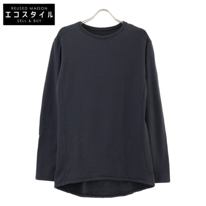 グレー メリノウール 長袖Tシャツ トップス