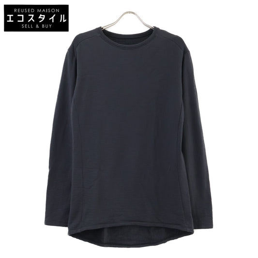 グレー メリノウール 長袖Tシャツ トップス