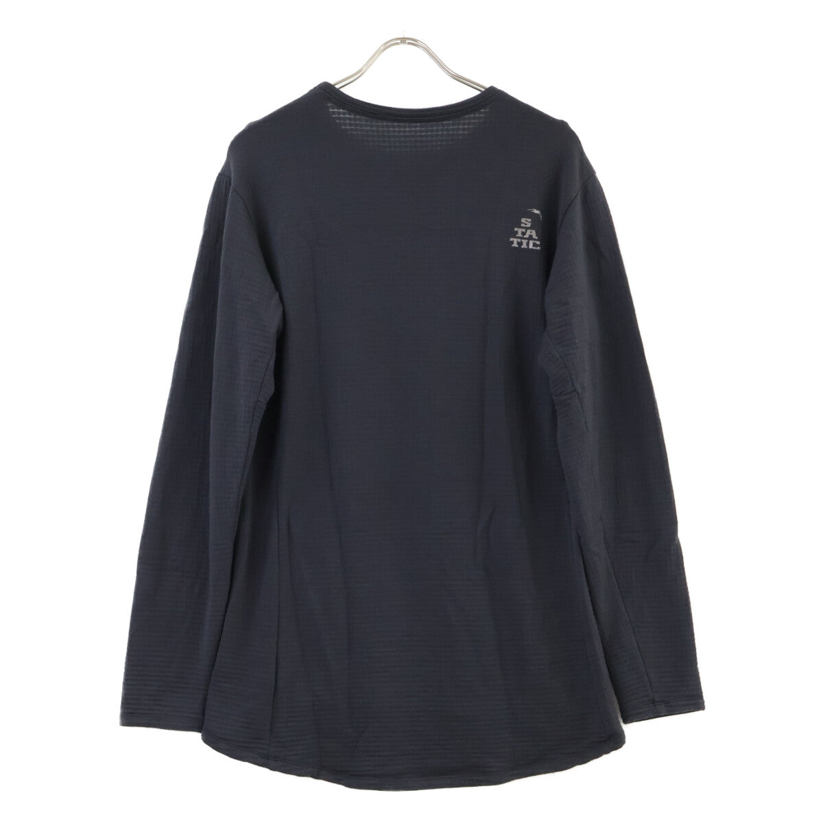 グレー メリノウール 長袖Tシャツ トップス