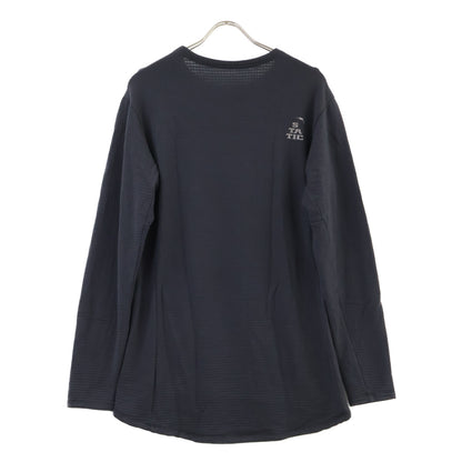グレー メリノウール 長袖Tシャツ トップス