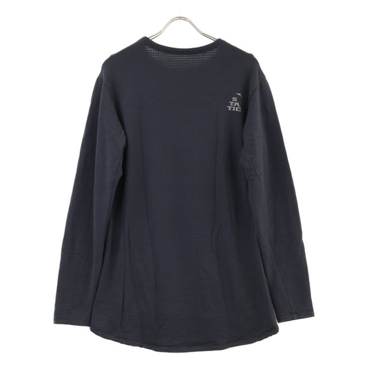 グレー メリノウール 長袖Tシャツ トップス