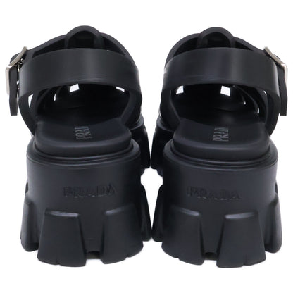 PRADA プラダ 1X853M モノリス ラバー トライアングルプレート サンダル シューズ