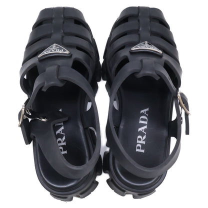 PRADA プラダ 1X853M モノリス ラバー トライアングルプレート サンダル シューズ