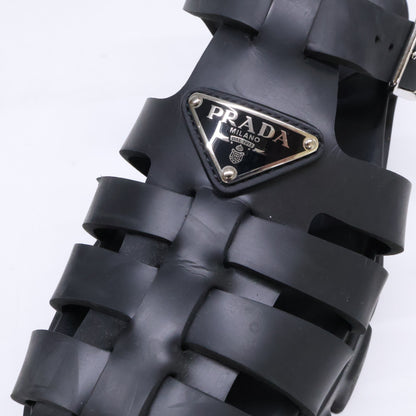 PRADA プラダ 1X853M モノリス ラバー トライアングルプレート サンダル シューズ