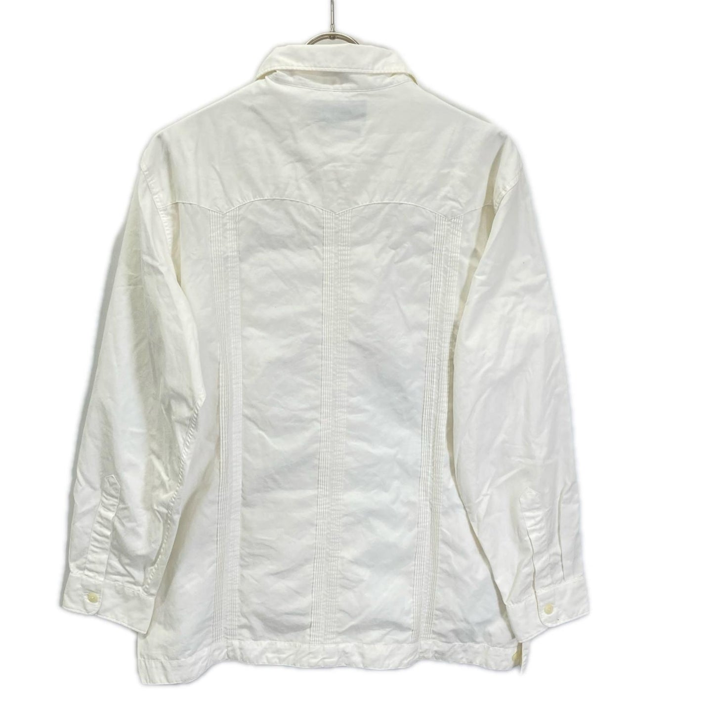 POLObyRalphLauren ポロラルフローレン 90s ISLE ホワイト 長袖 キューバシャツ 開襟 トップス