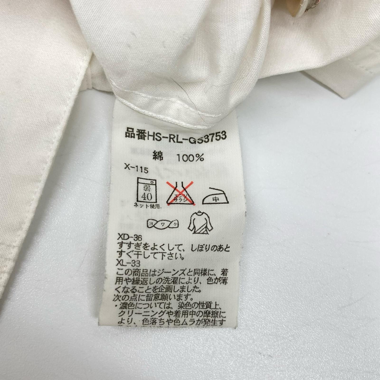 POLObyRalphLauren ポロラルフローレン 90s ISLE ホワイト 長袖 キューバシャツ 開襟 トップス