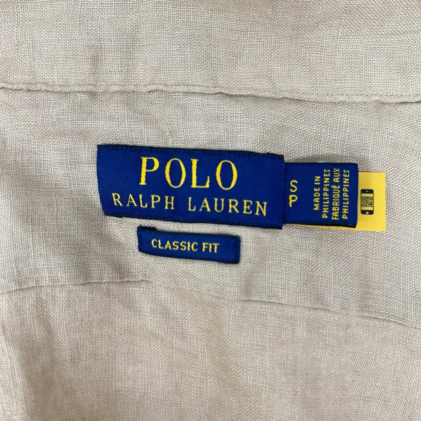 POLObyRalphLauren ポロラルフローレン ブラウン リネン 開襟シャツ 半袖 トップス